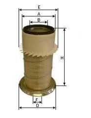 CH 0095 K  J.C.B. (J.C.Bamford) 200-CX Serie  (Dış) Hava Filtre