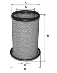 CH 1445/1446 Doosan Sanko Hava Filtre (Takım) (A131768)