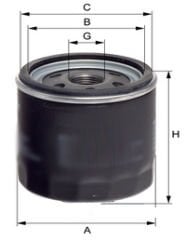 CS 0200 Kawasaki 1000 Serie, Suzuki 1000-1100 Serie Motorsiklet Yağ Filtre