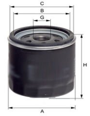 CS 0200 Kawasaki 1000 Serie, Suzuki 1000-1100 Serie Motorsiklet Yağ Filtre