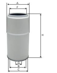 Kobelco SK Serie, Komatsu D-E/HD-PC-WA Serie, New Holland CR Serie Yakıt Filtresi